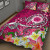 CNMI Quilt Bed Set - Turtle Plumeria (Pink) 5