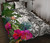 Kosrae Custom Personalised Quilt Bet Set White - Turtle Plumeria Banana Leaf 1