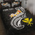 Hawaii Custom Personalised Quilt Bed Set - Kanaka Maoli Polynesian Patterns Plumeria (Black) 1