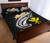 Hawaii Custom Personalised Quilt Bed Set - Kanaka Maoli Polynesian Patterns Plumeria (Black) 3