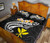 Hawaii Custom Personalised Quilt Bed Set - Kanaka Maoli Polynesian Patterns Plumeria (Black) 4