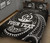 Vanuatu Polynesian Custom Personalised Quilt Bed Set - White Tribal Wave 3