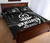 Vanuatu Polynesian Quilt Bed Set - White Tribal Wave 4