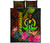 Vanuatu Polynesian Quilt Bed Set - Hibiscus and Banana Leaves 5