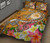 FSM Custom Personalised Quilt Bed Set - Turtle Plumeria (Gold) 2