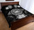 American Samoa Polynesian Quilt Bed Set Hibiscus Gray 3