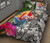 Tahiti Custom Personalised Quilt Bet Set White - Turtle Plumeria Banana Leaf 2