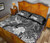 Kosrae Custom Personalised Quilt Bed Set - Humpback Whale with Tropical Flowers (White) 4