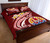 Tahiti Personalised Quilt Bed Set - Tahiti Seal Polynesian Patterns Plumeria 3