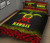 Hawaii Quilt Bed Set - Hawaii Turtle Polynesian Tattoo Black Fog Reggae Version 3