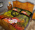 Polynesian Hawaii Custom Personalised Quilt Bed Set - Humpback Whale with Tropical Flowers (Yellow) 4