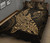 Polynesian Quilt Bed Set - Polynesian Gold Shark Warrior Tattoo 3