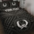Pohnpei Personalised Quilt Bed Set - Pohnpei Seal With Polynesian Tattoo Style ( Black) 1