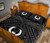 Pohnpei Personalised Quilt Bed Set - Pohnpei Seal With Polynesian Tattoo Style ( Black) 4