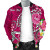Tahiti Custom Personalised Bomber Jacket - Turtle Plumeria (Pink) 3