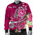 Tahiti Custom Personalised Bomber Jacket - Turtle Plumeria (Pink) 4