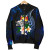 Tonga Polynesian Bomber Jacket - Turtle With Plumeria Flowers 5