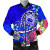 Samoa Bomber Jacket - Turtle Plumeria (Blue) 1
