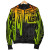 American Samoa Personalised Bomer Jacket - Seal With Polynesian Pattern Heartbeat Style (Reggae) 5