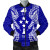 Kosrae Polynesian Bomber Jacket Map Blue 1