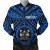 Fiji Personalised Bomber Jacket - Fiji Seal With Polynesian Tattoo Style (Blue) 1
