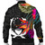 Pohnpei Bomber Jacket - Polynesian Hibiscus Pattern 2