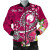 Pohnpei Custom Personalised Bomber Jacket - Turtle Plumeria (Pink) 1