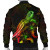 New Caledonia Polynesian Bomber Jacket - Turtle With Blooming Hibiscus Reggae 2