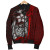 Tonga Micronesia Bomber Jackets Red - Turtle With Hook 5