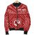 Tonga Personalised Bomber Jacket - Tonga Seal With Polynesian Tattoo Style (Red) 5