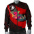 Yap Bomber Jacket - Polynesian Hook And Hibiscus (Red) 4