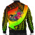 American Samoa Bomber Jacket - Polynesian Hook And Hibiscus (Raggae) 2