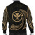 Hawaii Polynesian Bomber Jacket - Gold Tribal Wave 2