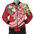 Tonga Polynesian Bomber Jacket - Summer Plumeria (Red) 1