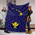Hawaii Premium Blanket - Hawaii Kanaka Maoli And Map (Blue) 6