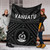 Vanuatu Premium Blanket  - Vanuatu Seal With Polynesian Tattoo Style 6