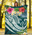 Kosrae Polynesian Premium Blanket - Summer Plumeria (Turquoise) 5