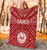 Tahiti Premium Blanket - Tahiti Seal In Polynesian Tattoo Style (Red) 4