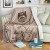 Kiribati Premium Blanket - Hibiscus Flowers Vintage Style 1