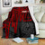 Tahiti Personalised Premium Blanket - Tahiti Seal In Heartbeat Patterns Style (Red) 3 Tahiti Personalised Premium Blanket - Tahiti Seal In Heartbeat Patterns Style (Red) 3