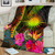 Marshall Islands Polynesian Premium Blanket -  Hibiscus and Banana Leaves 2