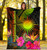 Marshall Islands Polynesian Premium Blanket -  Hibiscus and Banana Leaves 5