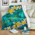 Northern Mariana Islands Polynesian Custom Personalised Blanket - Plumeria With Blue Ocean 1
