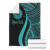 Tahiti Custom Personalised Premium Blanket - Turquoise Polynesian Tentacle Tribal Pattern 7