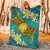 Northern Mariana Islands Polynesian Blanket - Manta Ray Ocean 4