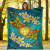 Northern Mariana Islands Polynesian Blanket - Manta Ray Ocean 5