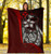 Kosrae Micronesia Premium Blanket Red - Turtle With Hook 5