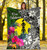 New Caledonia Premium Blanket - Turtle Plumeria Banana Leaf 5