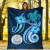 Marshall Islands Premium Blanket - Turtle and Tribal Tattoo Of Polynesian 2