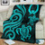 Pohnpei Micronesian Premium Blanket - Turquoise Tentacle Turtle 2 Pohnpei Micronesian Premium Blanket - Turquoise Tentacle Turtle 2